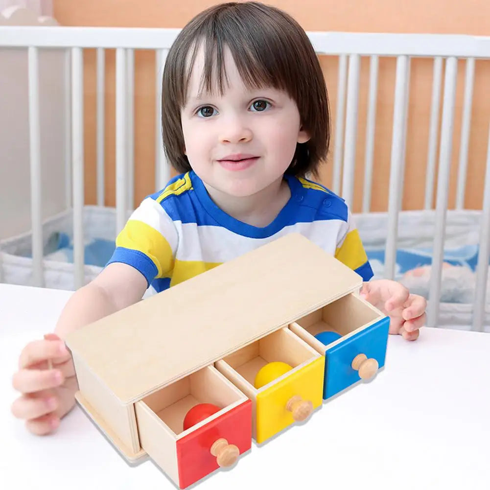 colorful wooden drawer box