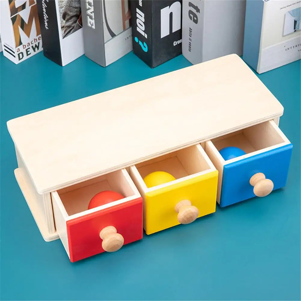 colorful wooden drawer box