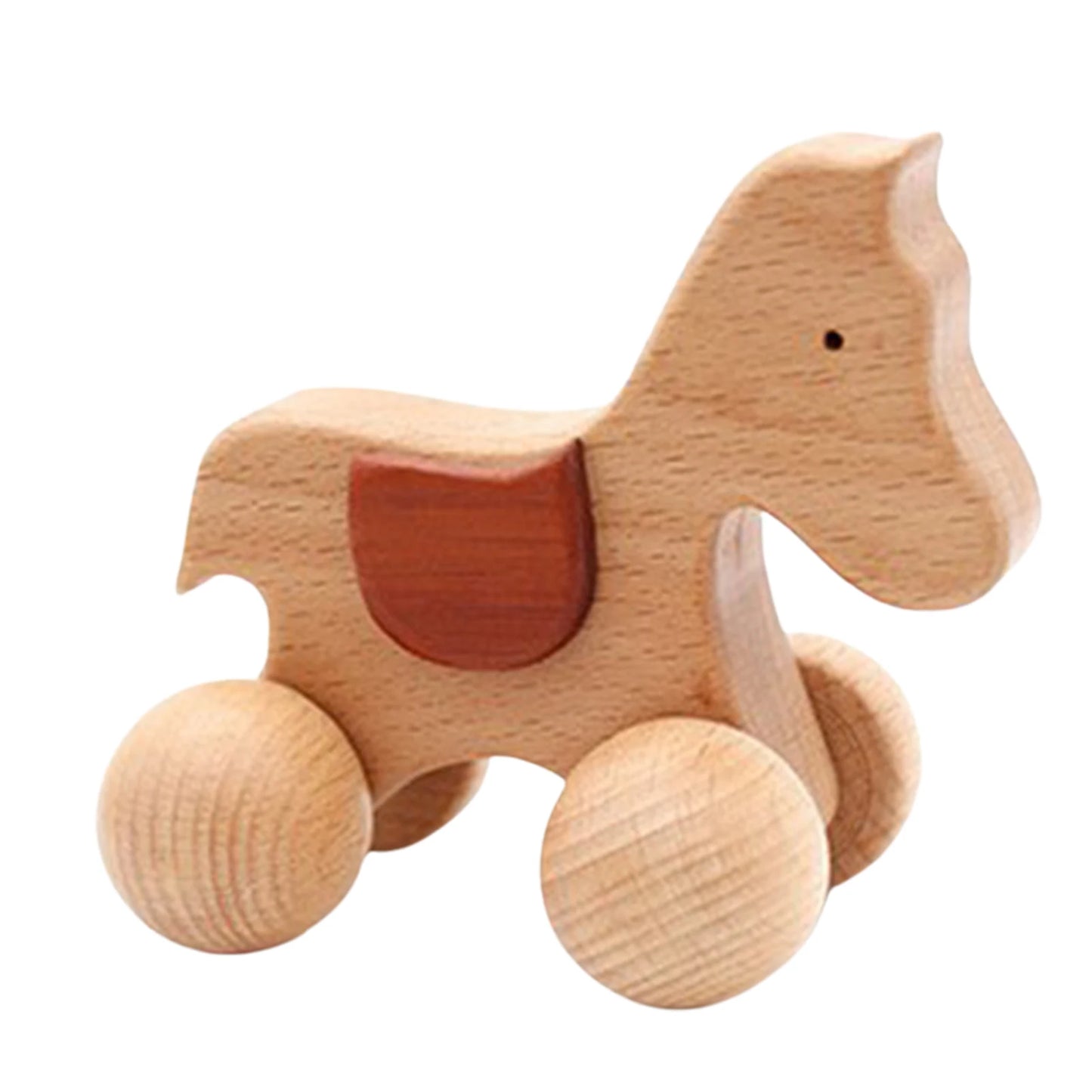 sensory pushing wooden toy