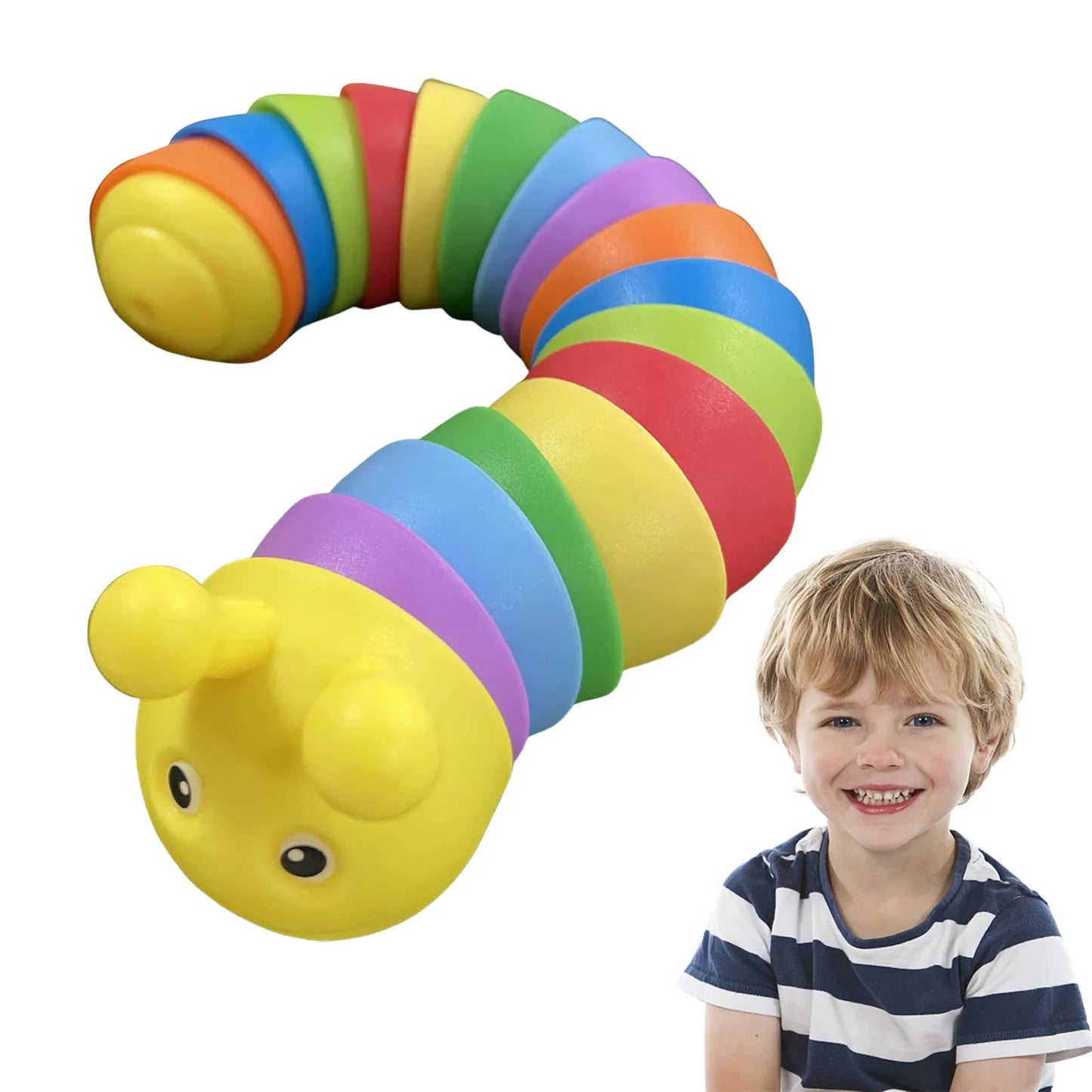 rainbow caterpillar fidget sensory toy