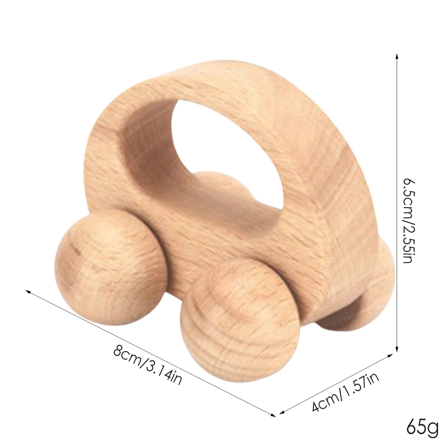 sensory pushing wooden toy