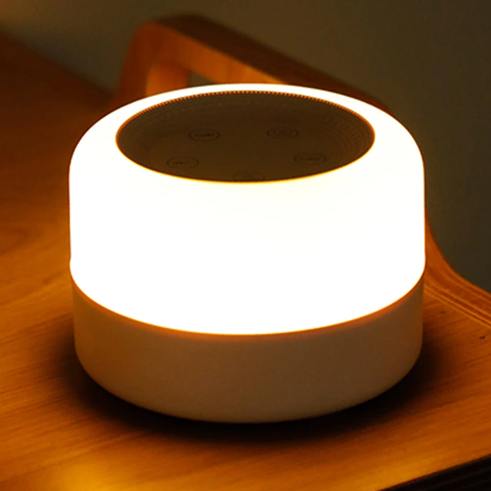 calming white noise and night light machine