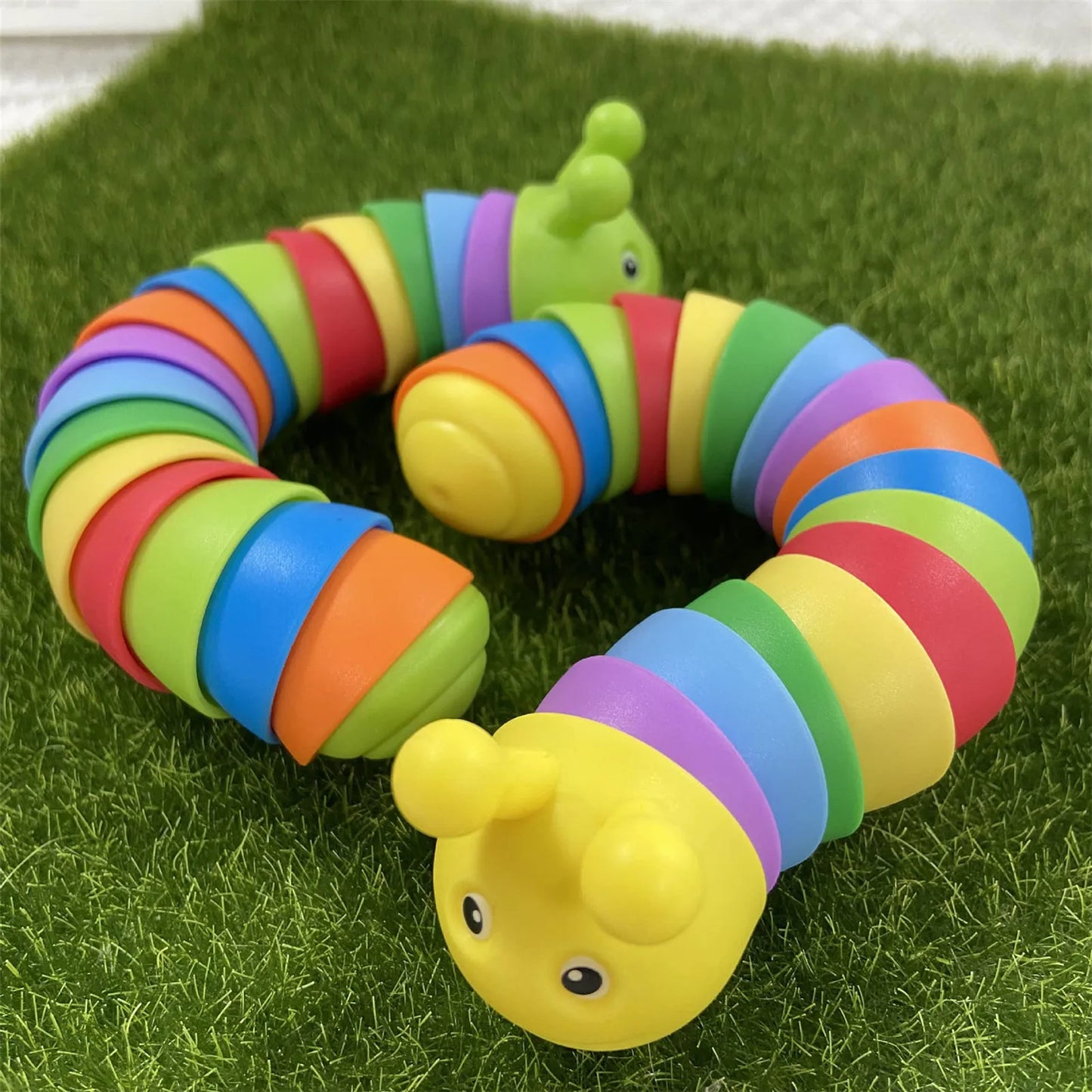 rainbow caterpillar fidget sensory toy