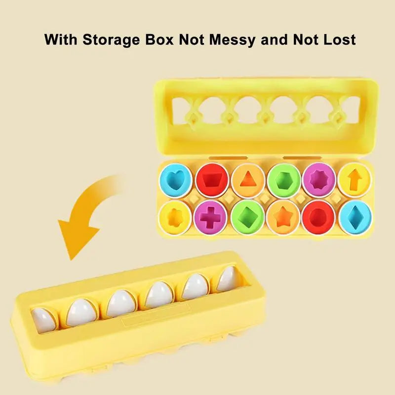 shape recognition smart egg match puzzle toy