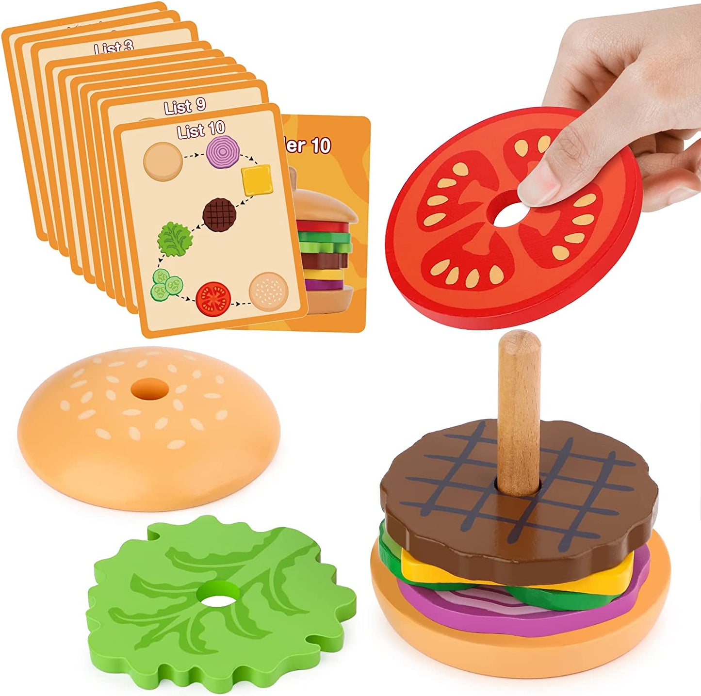 wooden sensory stacking set