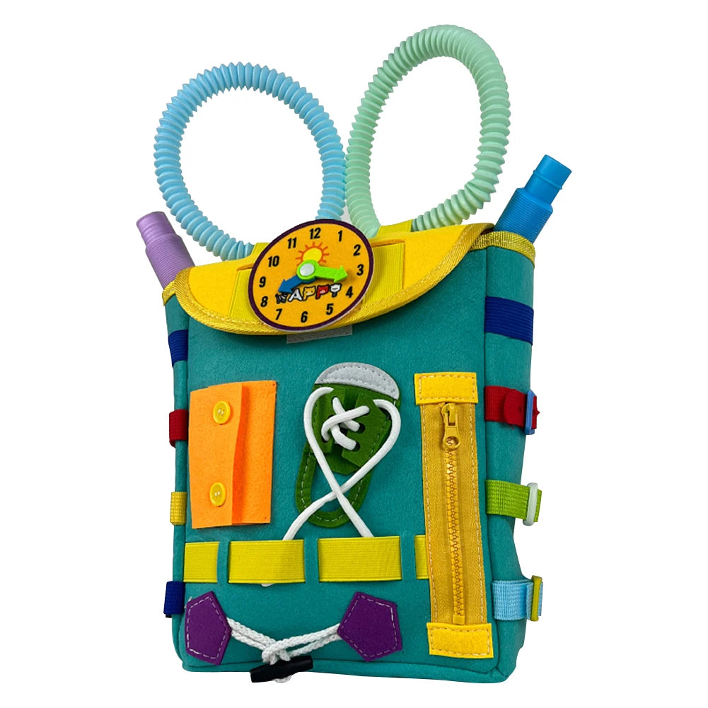 sensory fidget & busy board backpack