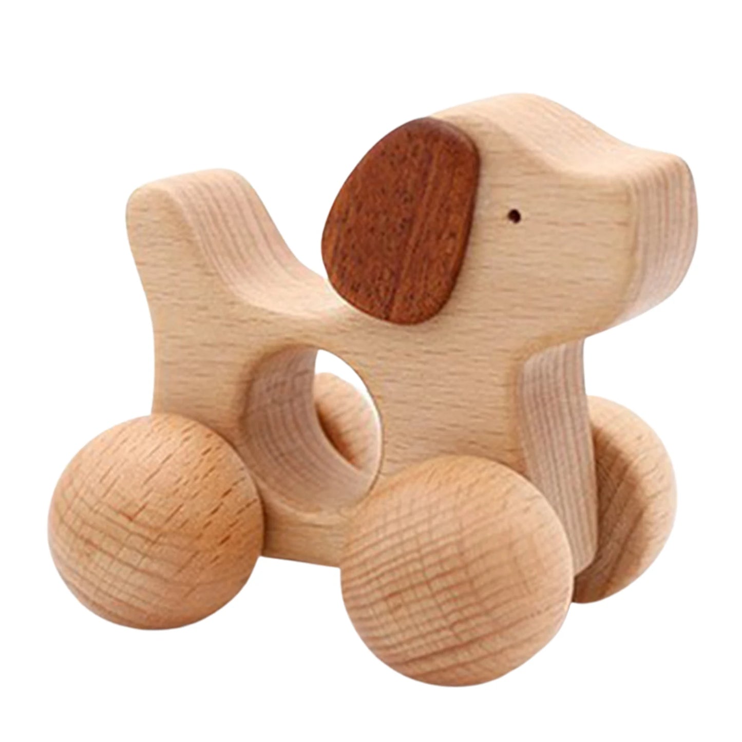 sensory pushing wooden toy