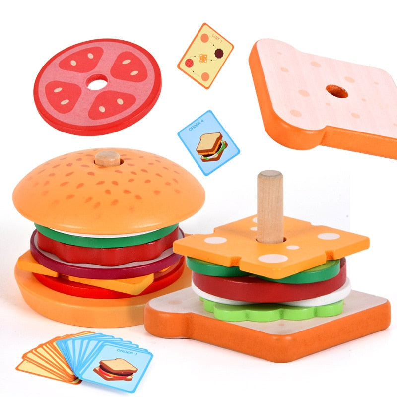 wooden sensory stacking set