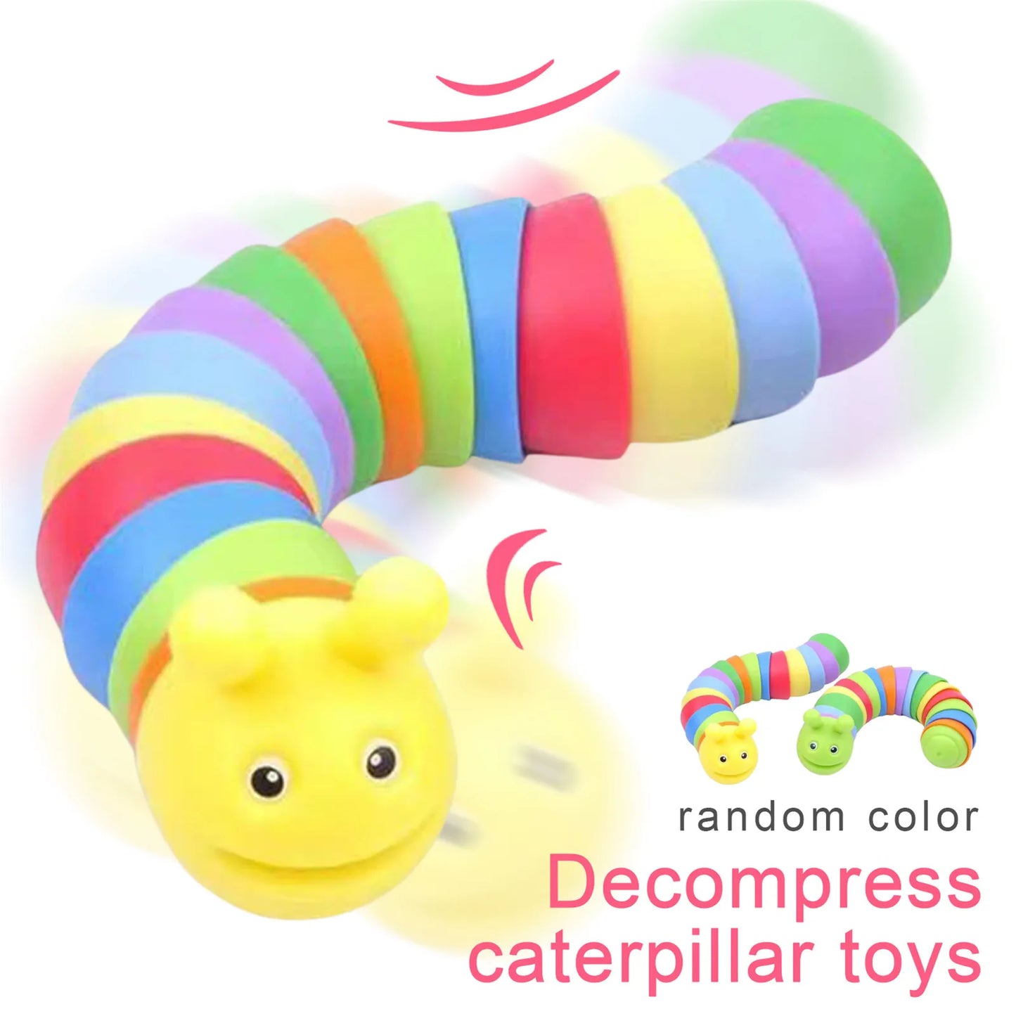 rainbow caterpillar fidget sensory toy