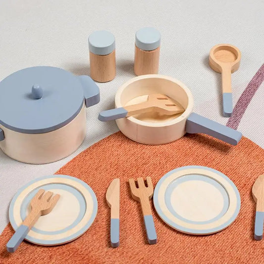 Wooden Sensory Play Pots & Pans