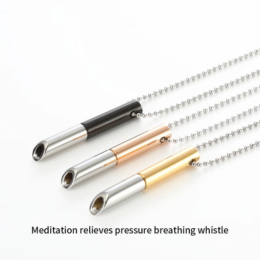 Calming Breathing Whistle Necklace