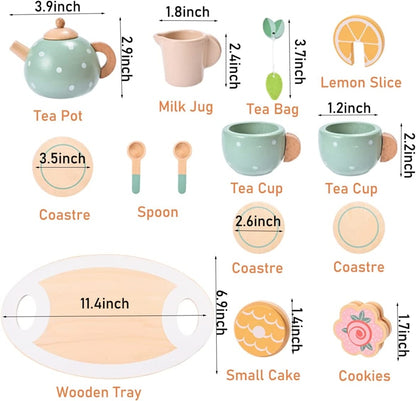 Sensory Wooden Tea Party Set