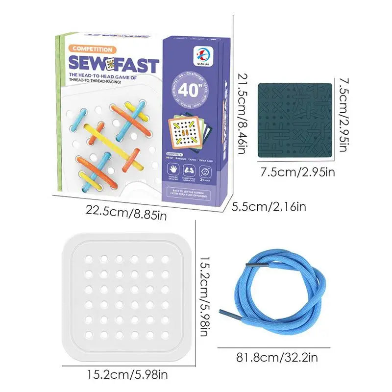 fine motor development threading board