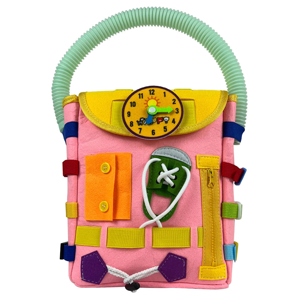 sensory fidget & busy board backpack