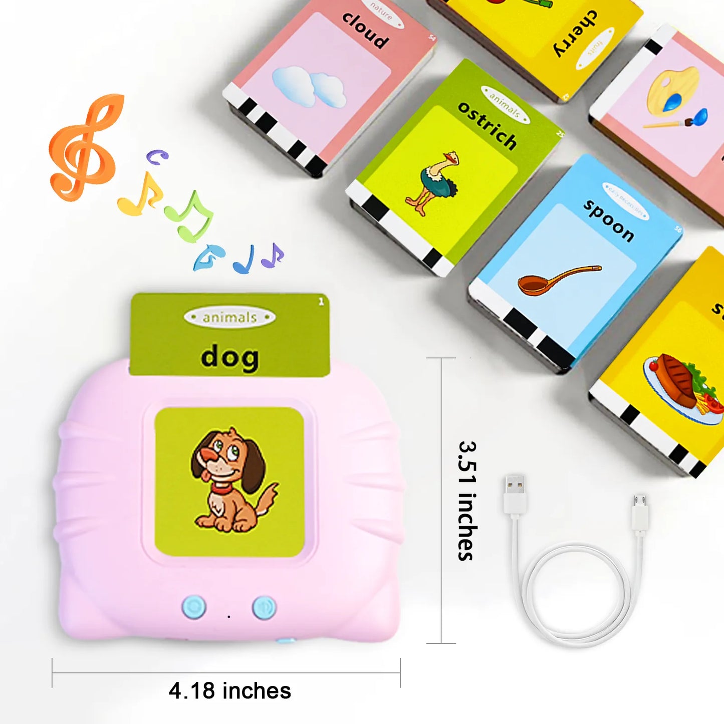 sensory auditory flash cards controller