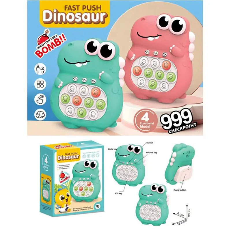 dinosaurs shaped electronic bubble fidget controller