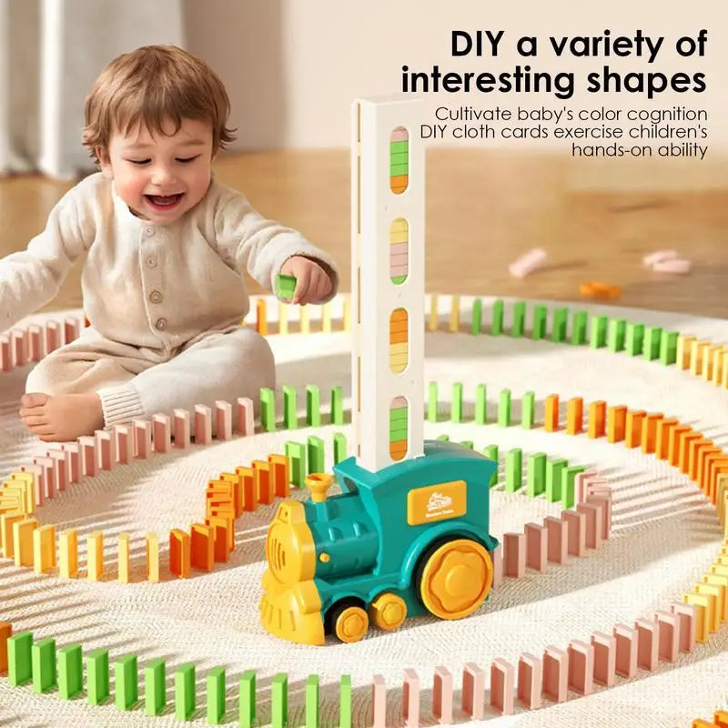 sound & light sensory domino train set